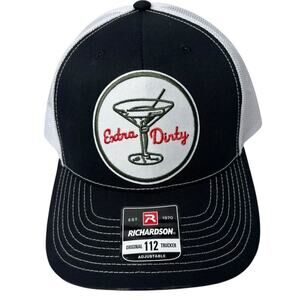 New Richardson Black and White Martini Trucker Women’s Hat